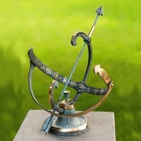 Antik Design Sonnenuhr aus Bronze - Chronos von Gartentraum.de