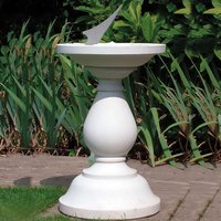 Antike Sonnenuhr mit Stein Säule - Seraphin  / Steingrau von Gartentraum.de