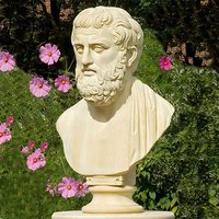 Aristoteles - Gartenbüste aus Stein / Sand von Gartentraum.de