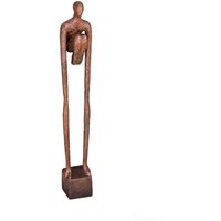 Athlet aus Bronze - stilistische Künstlerstatue - Unbewegter Sprung von Gartentraum.de