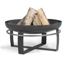 Außergewöhnlicher Grill - Stahl Feuerschale auf dekorativem Standfuß - Agni Gartengrill / Grillplatte - Grillrost / 80cm von Gartentraum.de