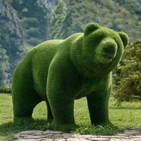 Bärenskulptur als Topiary - Glasfaserkunststoff - grün - Ursel Bärenskulptur als Topiary - Glasfaserkunststoff - grün - Ursel von Gartentraum.de