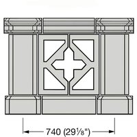 Balkongeländer Balustrade Beton kaufen - Parapatum / Sand von Gartentraum.de