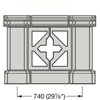 Balkongeländer Balustrade Beton kaufen - Parapatum / Terrakotta von Gartentraum.de