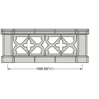 Balustrade individuell Beton Geländer - Perpetua / Terrakotta von Gartentraum.de