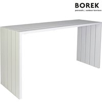 Bar Tisch für den Garten - Aluminium - von Borek - 110x200x64cm - Samos Bartisch / Weiß von Gartentraum.de