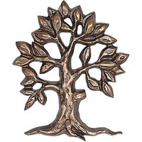 Baum Gartenskulptur aus Metall für Fassaden - Baum Runa / 16x13x2cm (HxBxT) / Aluminium schwarz von Gartentraum.de