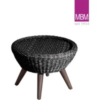 Beistelltisch passend zum Sessel Ocean Black von MBM - Beistelltisch Ocean  / mit Auflage Ecru von Gartentraum.de