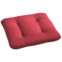 Bequeme Sitzkissen für Gartenstuhl 48x48cm - Sitzkissen Permollis / Rot von Gartentraum.de