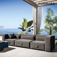 Bequemes Loungesofa 4-Sitzer aus Sunbrella - Miami Sofa / Anthrazit von Gartentraum.de
