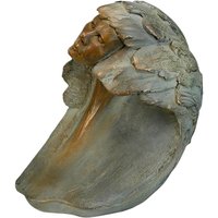 Besondere Deko Bronzefigur limitiert - Frauengesicht - Unda von Gartentraum.de