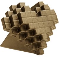 Besondere Herz Dekofigur - vegane Kerze im Pixel Design - Pixel Hearth / Bronze Besondere Herz Dekofigur - vegane Kerze im Pixel Design - Pixel Hearth / Bronze von Gartentraum.de