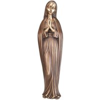 Betende Madonna Bronzestatue - wetterfest - Madonna Dolores / 62x17x12cm (HxBxT) / Bronze Patina grün von Gartentraum.de