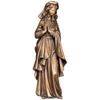 Betende Mariafigur aus Bronze - Gartenstatue - Madonna Livia / Bronze Patina grün von Gartentraum.de