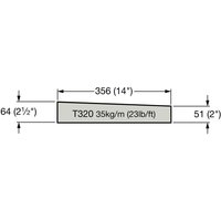 Beton Platte als Abdeckung für Mauer / Terrakotta / 90x35,6x6,4 cm (LxBxH) von Gartentraum.de