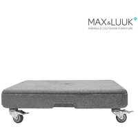 Beton Schirmständer mit Rollen für Sonnenschirm Vince - Max&Luuk - Schirmständer mit Rollen Beton Schirmständer mit Rollen für Sonnenschirm Vince - Max&Luuk - Schirmständer mit Rollen von Gartentraum.de