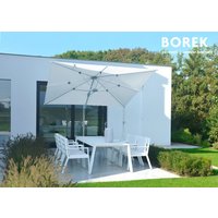 Borek Gartenstuhl aus Aluminium - modern - weiß - Outdoor - Viking Stuhl / mit Kissen von Gartentraum.de
