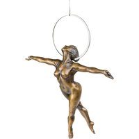 Bronze Aktskulptur Akrobatin in der Luft - limitiert - Ankaa von Gartentraum.de