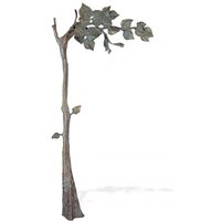 Bronze Gartenplastik Baum - Lindenbaumoptik - Baum Hanu / Bronze Patina grün von Gartentraum.de