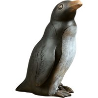 Bronze Pinguin Tierfigur als Gartendekoration - Pinguin von Gartentraum.de