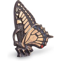 Bronze Schmetterling lebensgroß als Steindeko  - Schwalbenschwanz Liro / Patina Sonderpatina von Gartentraum.de
