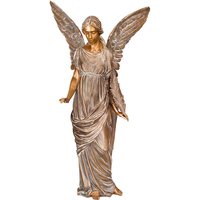 Bronze Standfigur Engel mit Feder - Angelo Fronda / Bronze Patina grün Bronze Standfigur Engel mit Feder - Angelo Fronda / Bronze Patina grün von Gartentraum.de