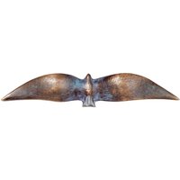 Bronze Vogel mit breiten Schwingen - Vogel Janos / Bronze braun von Gartentraum.de