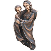 Bronze Wandrelief Madonna mit Kind für draußen - Matris Immortalis von Gartentraum.de