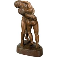 Bronzeskulpur verliebtes Pärchen in limitierter Edition - Hingabe von Gartentraum.de