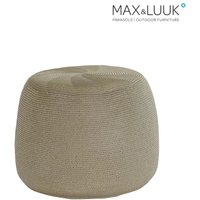 Bunter Sitzhocker von Max & Luuk für den Garten - wetterfest - Crochette Hocker / Grün von Gartentraum.de