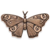 Dekoratives Bronze Schmetterlingsornament für die Gartengestaltung - Schmetterling Acacia / Bronze asche / 5,5x9,5x1cm (HxBxT) von Gartentraum.de