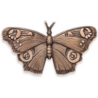 Dekoratives Bronze Schmetterlingsornament für die Gartengestaltung - Schmetterling Acacia / Bronze dunkelbraun / 6,5x11,5x1,5cm (HxBxT) von Gartentraum.de