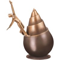 Der Weg nach oben - Mann Bronzeskulptur limitiert - Infinity von Gartentraum.de