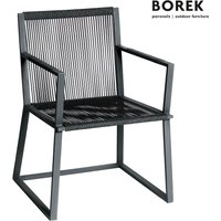 Design Garten Stuhl von Borek - Aluminium - dunkel grau - Lincoln Stuhl von Gartentraum.de