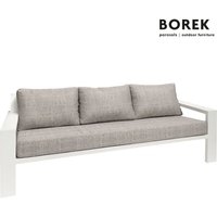 Design Gartensofa aus Alu - Borek - weiß - mit Kissen - Viking Sofa von Gartentraum.de