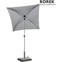 Design Sonnenschirm - höhenverstellbar & neigbar - Metall Rahmen - wetterfest - Borek - Verona Sonnenschirm / Taupe / 160x160cm von Gartentraum.de