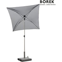 Design Sonnenschirm - höhenverstellbar & neigbar - Metall Rahmen - wetterfest - Borek - Verona Sonnenschirm / Weiß / 160x160cm von Gartentraum.de