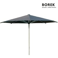Design Sonnenschirm von Borek - modern - rund - Aluminium Rahmen - Reflex Sonnenschirm / Taupe von Gartentraum.de
