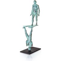 Designerskulptur aus Bronze mit grüner Patina - Richtung ändern von Gartentraum.de