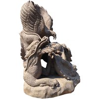 Drache & Adler Stein Garten Statue - Taranis von Gartentraum.de