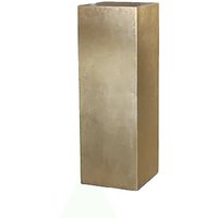 Eckige Deko Säule aus Polystone - Gold - Indoor - Lunis / 80x28cm (HxB) von Gartentraum.de