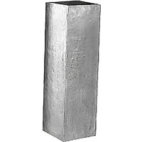 Eckige Säule aus Polystone - Silber - Indoor - Sesuna / 100x28cm (HxDm) von Gartentraum.de