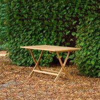 Eckiger Klapptisch aus Teakholz für den Garten - Masie Klapptisch / 75,5x110x70cm (HxBxT) von Gartentraum.de