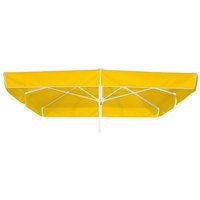 Eckiger Sonnenschirm 300cm mit Volant - Schirm Milo / Anthrazit von Gartentraum.de