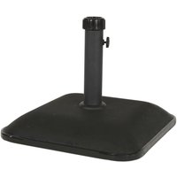 Eckiger Ständer für Sonnenschirme 25kg  - Schirmständer Mero / Schwarz von Gartentraum.de