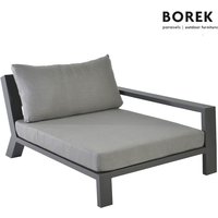 Eckmodul für Borek Lounge - Alu - links - Loungemodul Viking XXL / Anthrazit von Gartentraum.de