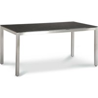 Edelstahl Outdoor Esstisch - hitzebeständig - Tisch Lucidum / 76x160x90cm (HxBxT) von Gartentraum.de