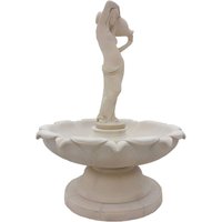 Eindrucksvoller Steinguss Brunnen mit Wasserspeier Figur - Frau mit Krug - Carmelia / Olimpia Eindrucksvoller Steinguss Brunnen mit Wasserspeier Figur - Frau mit Krug - Carmelia / Olimpia von Gartentraum.de