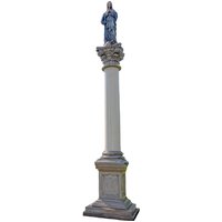 Eindrucksvolles Denkmal - Steinguss Sockel mit Säule und Marienfigur - Laria Eindrucksvolles Denkmal - Steinguss Sockel mit Säule und Marienfigur - Laria von Gartentraum.de