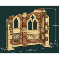 Einzigartige Ruinen Mauer mit Fenstern & floralen Ziersteinen - Cheltenham Ruin von Gartentraum.de